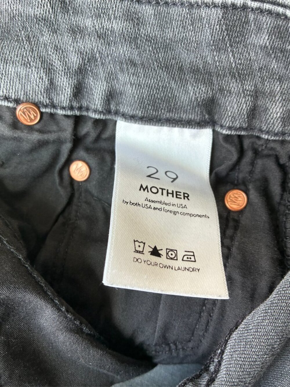 Mother High Waisted Looker Wash Skinny Jeans in Bad Cat - Size 29 - Picture 10 of 11